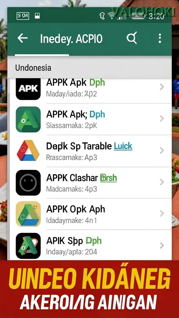 Cuplikan layar ORCA128 — menu navigasi